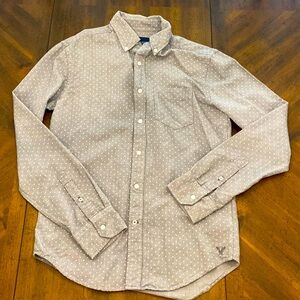 American Eagle men’s XS gray button down long sleeves